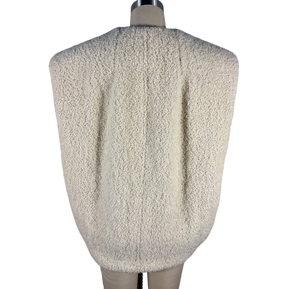 Isabel Marant Cream Bouclé Shearling Vest - Picture 4 of 6